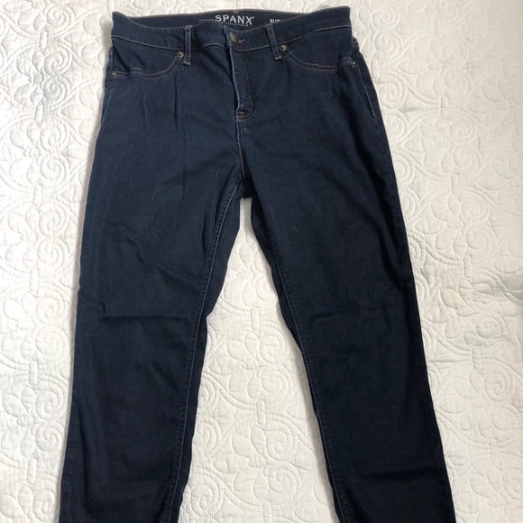 Spanx The Slim-x Ankle Jean in Blue Size 29 (8) - Picture 3 of 8